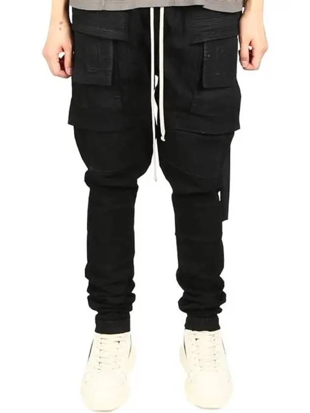 Dark Shadow Creech Drawstring Cargo BaGGy Pants Black - RICK OWENS - BALAAN 2