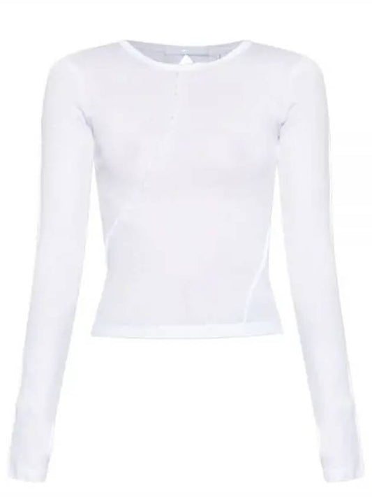 Twist Long Sleeve Long Sleeve T-Shirt White - HELMUT LANG - BALAAN 1