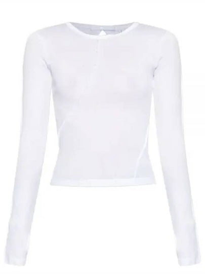 Twist Long Sleeve Long Sleeve T-Shirt White - HELMUT LANG - BALAAN 2