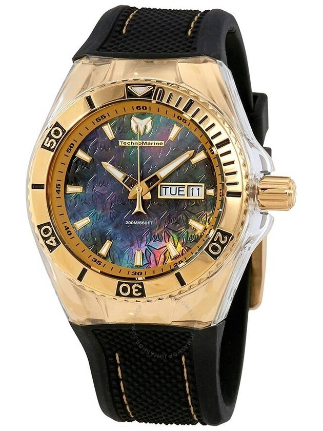 TechnoMarine Cruise Monogram Black Mother of Pearl Men's Watch 115213 - TECHNOMARINE - BALAAN 1