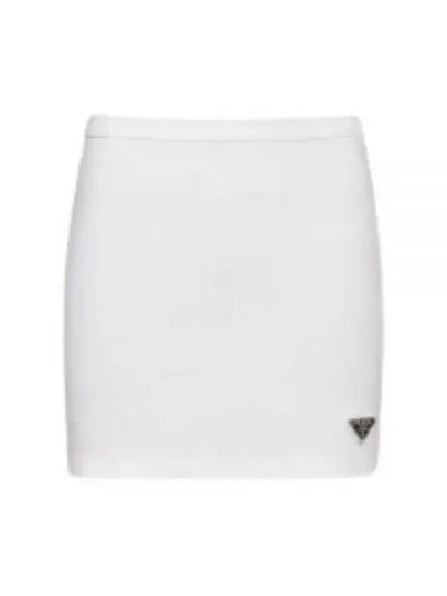 31127 S231 10Z0 F0009 Jersey Mini Skirt - PRADA - BALAAN 1