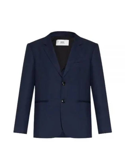 Two Button Blazer Jacket Navy - AMI - BALAAN 2