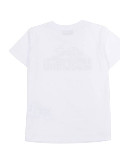 Kids short sleeve t shirt HMM04K LAA03 10101 Adults can wear - MOSCHINO - BALAAN 2