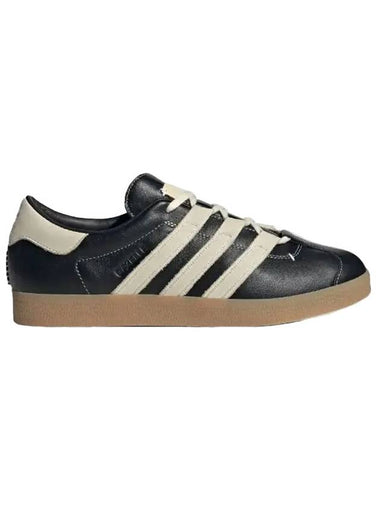 Gazelle Leather Low Top Sneakers Black - ADIDAS - BALAAN 1