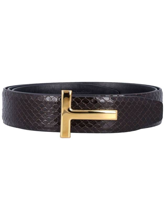 Printed Python belt - TOM FORD - BALAAN 1