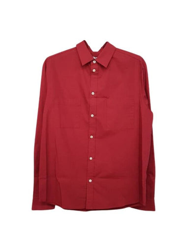 Eleven Archives Backlogo Long Sleeve Shirt Deep Red - IH NOM UH NIT - BALAAN 1