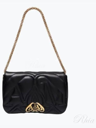 Seal Leather Shoulder Bag Black - ALEXANDER MCQUEEN - BALAAN 2