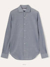 Andrew Cotton Long Sleeve Shirt Quartz Blue - LORO PIANA - BALAAN 4