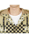 Men's Pixel Check Nylon Hooded Jacket Archive Beige - BURBERRY - BALAAN 9