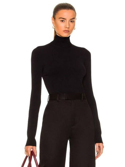 Women's Technoskin Turtleneck Black - BOTTEGA VENETA - BALAAN 2