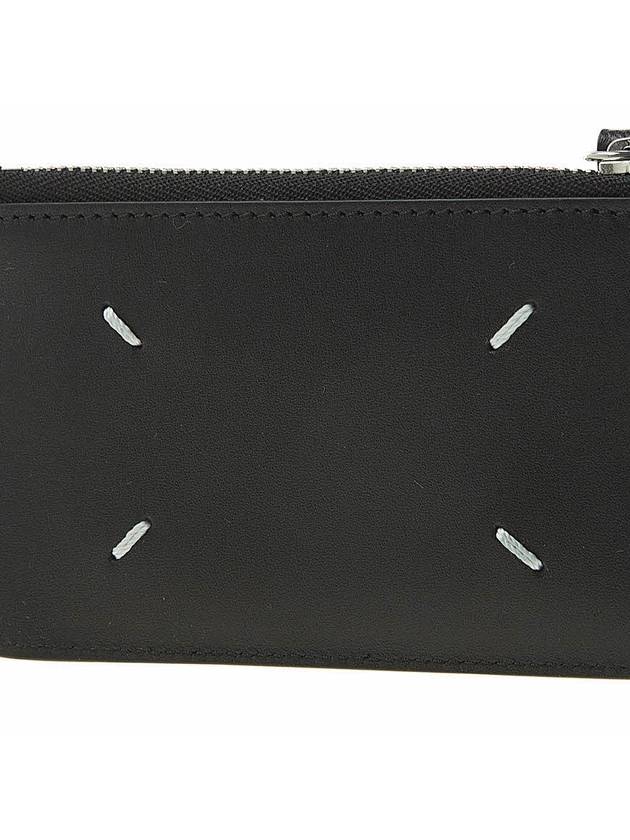 Stitch Zipper Card Wallet Black - MAISON MARGIELA - BALAAN 7