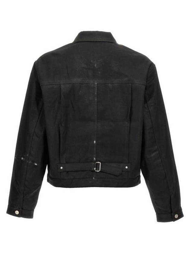 Logo Denim Jacket Black - GIVENCHY - BALAAN 3