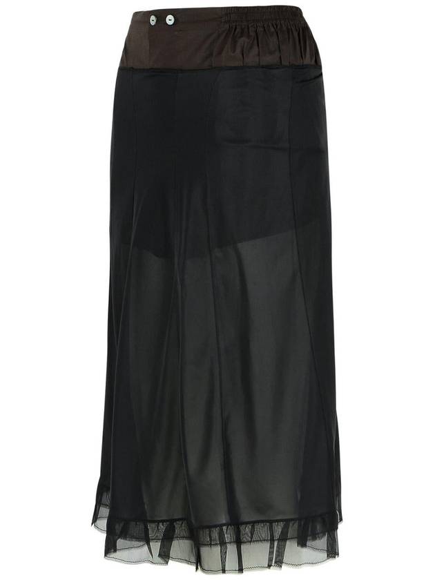 Maison Margiela Black Polyester Skirt - MAISON MARGIELA - BALAAN 2