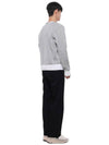 Seersucker Loopback 4 Bar Crew Neck Sweatshirt Light Grey - THOM BROWNE - BALAAN 7