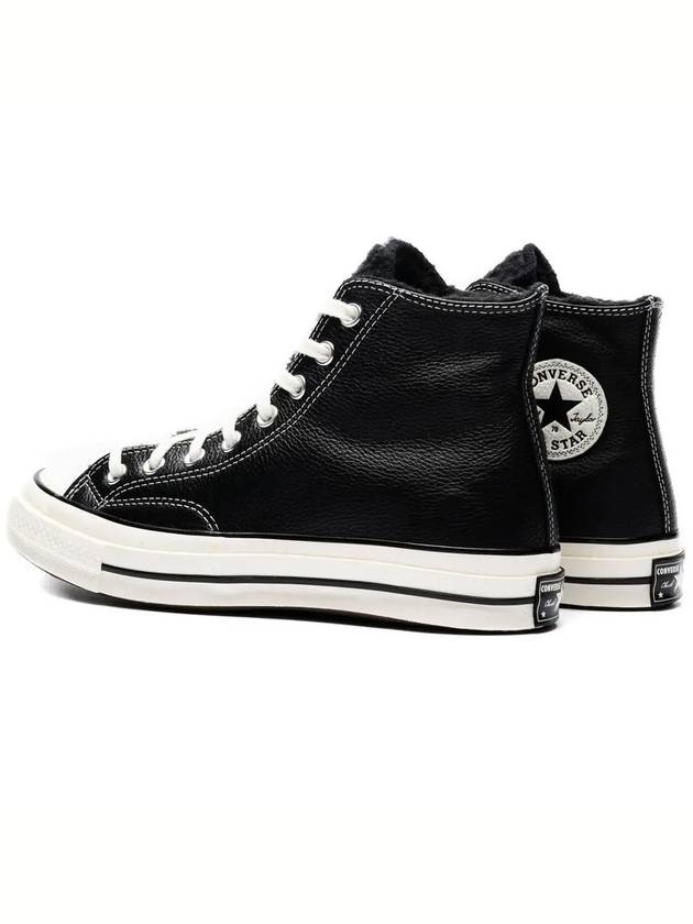 Chuck Taylor 70 Cozy Utility High Top Sneakers Black - CONVERSE - BALAAN 4