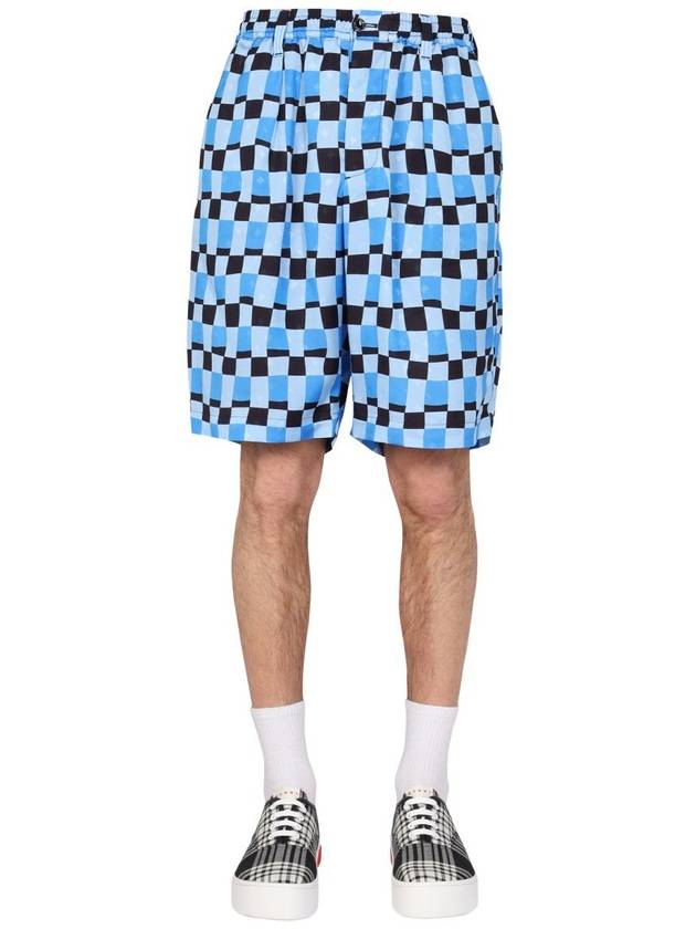 Marni Check Print Bermuda Shorts - MARNI - BALAAN 1