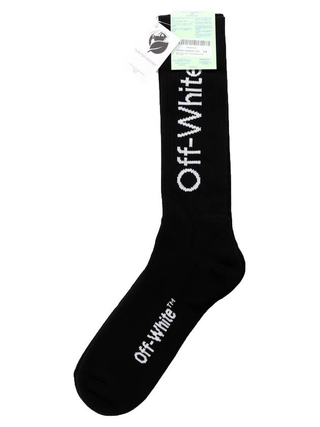 logo socks black OMRA001C 99KNI001 1001 - OFF WHITE - BALAAN 3