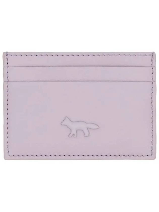 Fox Patch Card Wallet Lime Lilac - MAISON KITSUNE - BALAAN 3