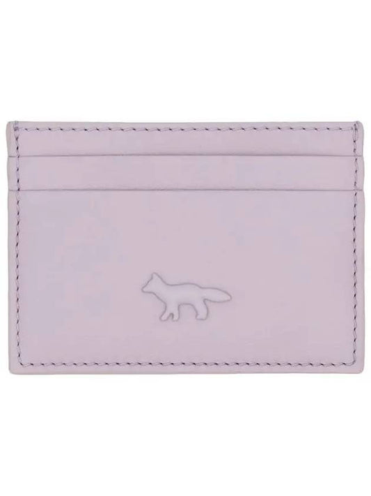 Fox Patch Card Wallet Lime Lilac - MAISON KITSUNE - BALAAN 2