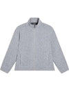 Lorentz Mid Layer Zip-Up Jacket Light Grey Melange - J.LINDEBERG - BALAAN 2