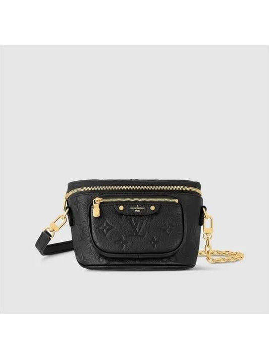 Mini Monogram Empreinte Leather Bum Bag Black - LOUIS VUITTON - BALAAN 2