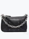 Monogram Print Chain Shoulder Bag Black - MCM - BALAAN 2