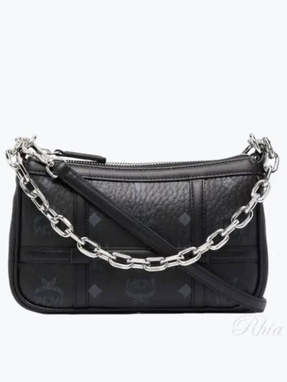 Women's Delmi Visetos Shoulder Bag Black - MCM - BALAAN 2