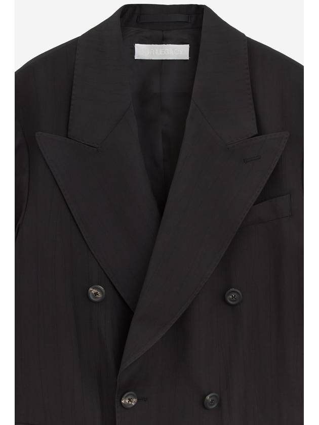 Experience Viscose Blazer Double Coat Black - OUR LEGACY - BALAAN 4