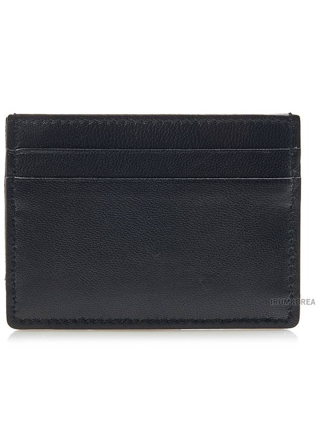 Toile Iconographe Jacquard Card Wallet Navy Black - VALENTINO - BALAAN 4