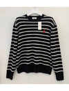 Knit Men s HKS101 002 012 Black Off White - AMI - BALAAN 1