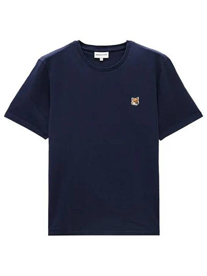 Fox Head Patch Classic Short Sleeve T-Shirt Ink Blue - MAISON KITSUNE - BALAAN 2