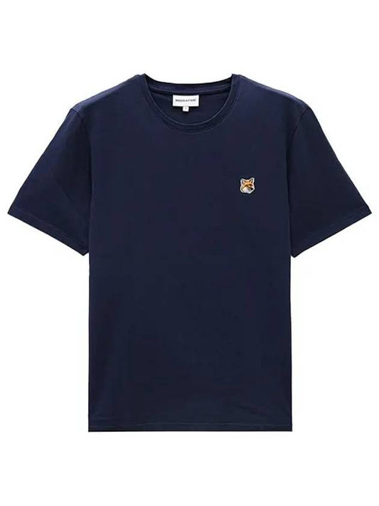 Fox Head Patch Classic Short Sleeve T-Shirt Ink Blue - MAISON KITSUNE - BALAAN 2