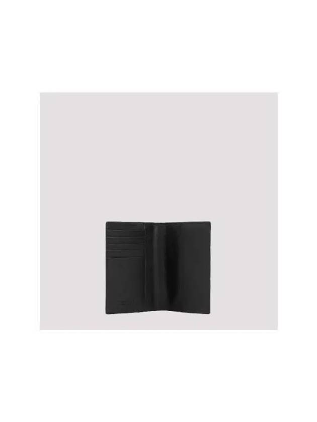 Intrecciato Leather Passport Wallet Black - BOTTEGA VENETA - BALAAN 4