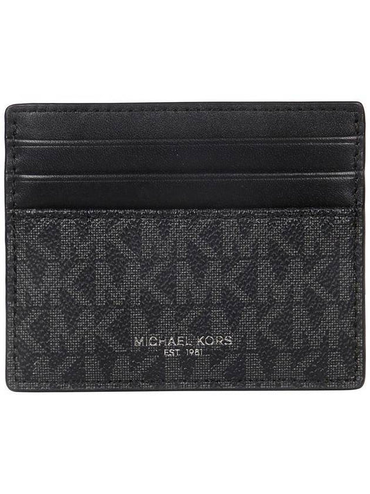 Men's Logo Card Wallet Black - MICHAEL KORS - BALAAN.