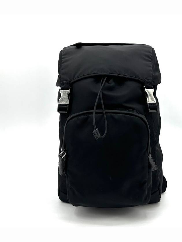 2VZ135 Triangle Logo Re Nylon Saffiano Backpack - PRADA - BALAAN 2