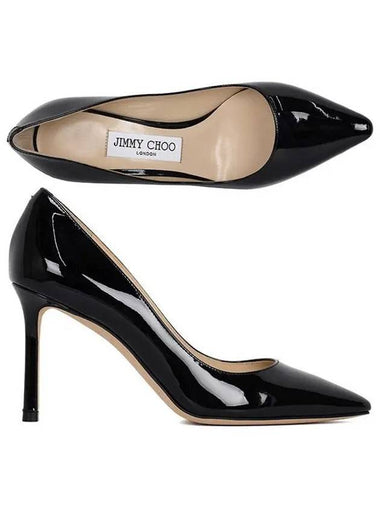 Black Romy 85 Coarse Pumps PAT 1209311 - JIMMY CHOO - BALAAN 1