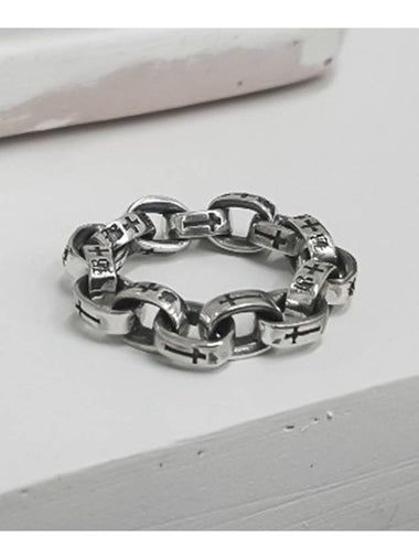 8mm Box Chain Ring Silver - BLESSED BULLET - BALAAN 1