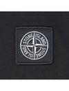 Logo Patch Cotton Jersey Long Sleeve T-Shirt Black - STONE ISLAND - BALAAN 6