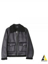 Tommy Shearing Trimming Leather Jacket Black - A.P.C. - BALAAN 2