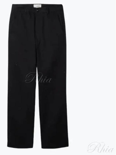 Men s Cotton Chino Straight Pants Black - AMI - BALAAN 2