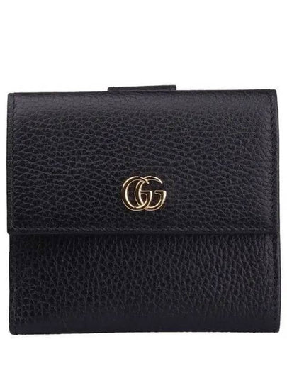 GG Marmont Flap Medium Wallet Black - GUCCI - BALAAN 2