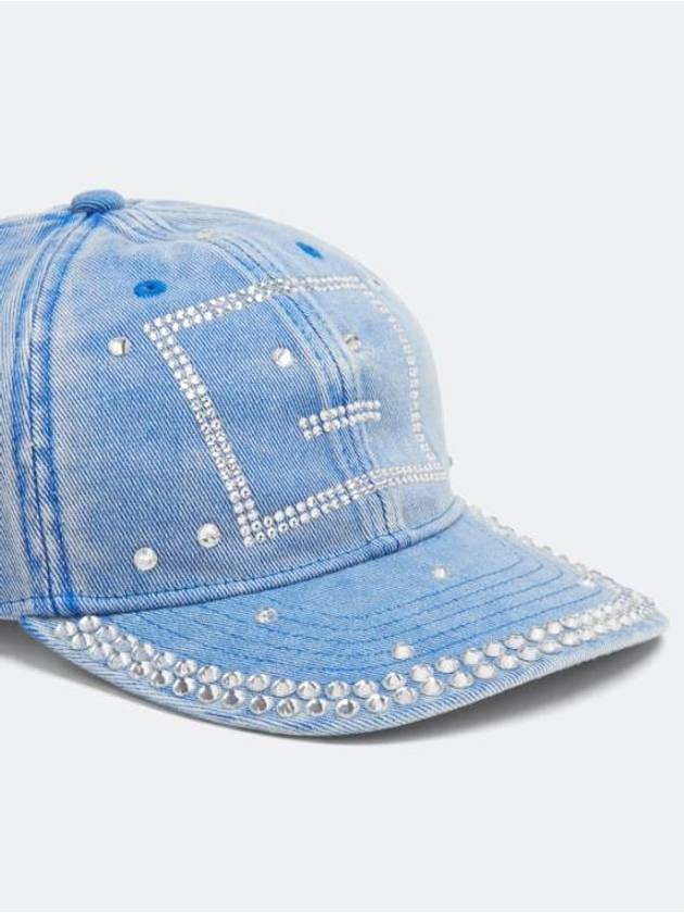 Crystal Face Logo Ball Cap Blue - ACNE STUDIOS - BALAAN 3