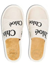 Woody Logo Strap Canvas Slippers White - CHLOE - BALAAN 5