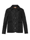 Diamond Quilted Nylon Canvas Jacket Black - BURBERRY - BALAAN 2