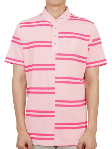 Golf Wear Men s Collar Short Sleeve T Shirt G4MS23K182 BLUSH - G/FORE - BALAAN 1