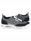 Flannel Clear Sole Low Top Sneakers Grey - THOM BROWNE - BALAAN 2