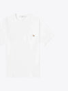 Baby Fox Patch Pocket Short Sleeve T-Shirt White - MAISON KITSUNE - BALAAN 2