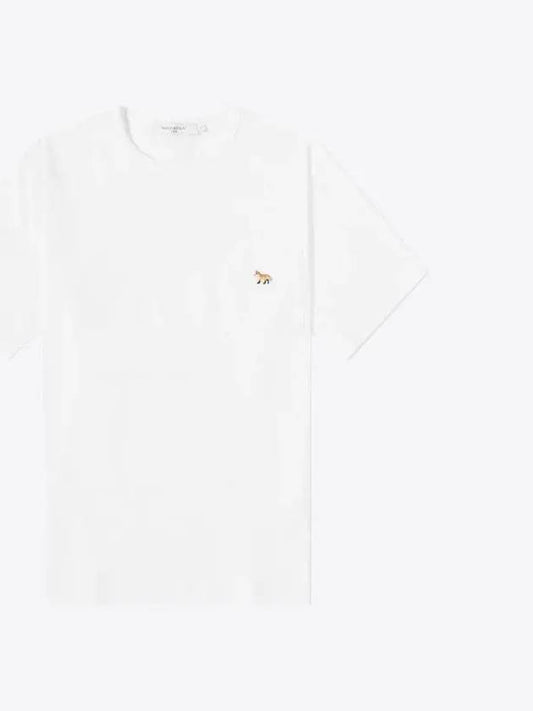 Baby Fox Patch Pocket Short Sleeve T-Shirt White - MAISON KITSUNE - BALAAN 2