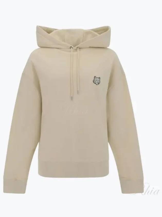 Bold Fox Head Patch Oversize Hoodie Beige - MAISON KITSUNE - BALAAN 2