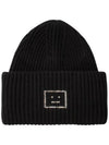 Face Logo Beanie Black - ACNE STUDIOS - BALAAN 2